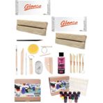 arttone Doğal Seramik Hamuru 1000Grx2 Gr Şişeli Palet 25ml 12'li Akrilik Seramik Başlangıç Seti