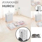Artual Ayakkabı Hurcu Seyahat Tipi Ayakkabı Organizer Ayakkabı Saklama Hurcu 6 Bölmeli Ayakkabı Hurcu ( ayakkabı organizer ) Ayakkabı Saklama Kutusu - Beyaz