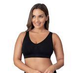 Artual Kadın Kalın Askılı Pedli Sporcu Büstiyer Rahat Kullanım Sütyeni (Siyah, 2XL-3XL)