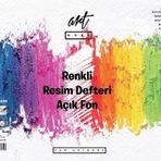 Artwork ART-AF-2535-160 25x35 cm 16 Yaprak Açık Fon Renkli Resim Defteri