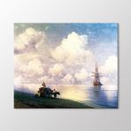 Arty Tablo Kumsalda Öküz Arabası, 1873 Tablo Amz-Aik033-X 50X40