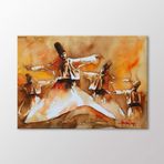 Arty Tablo Suluboya Semazenler Tablo Amz-Ozb221-X 100X70