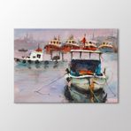 Arty Tablo Suluboya Tekneler Tablo Amz-Ozb077-X 70X50