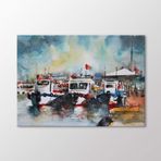 Arty Tablo Suluboya Tekneler Tablo Amz-Ozb115-X 70X50