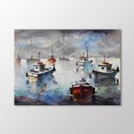 Arty Tablo Suluboya Tekneler Ve Istanbul Tablo Amz-Ozb120-X 70X50