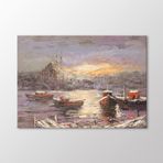 Arty Tablo Tekneler Ve Gün Batımı Tablo Amz-Koa061-X 70X50