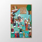 Arty Tablo Uzun Hasan'In Oğlu Uğurlu Mehmet Bey'In Babasının Alemlerini Fatih' In Huzuruna Getirmesi Tablo Amz-Mhb001-X 80X130