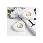 Artzone 2 Adet Kalp Şeklinde Mumluk - Tealight Tutucu - Tealight Mumluk