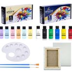 Artzone Akrilik Boya Seti 12 Renk X 60ml. Tuval Ve Fırça
