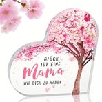 Aruigu Anne hediyesi, kız oğlundan anne için Noel hediyesi, benzersiz kalp şeklinde akrilik ev dekorasyonu, en iyi anne hediyesi, anneler günü doğum günü hediyesi (anne hediyesi)