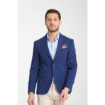 Arunte Erkek Parlement Keten Görünümlü Ince Dört Mevsim Giyilebilir Slim Fit Blazer Ceket - 6 Drop - 64