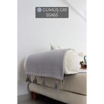 ARVA Home Dekoratif Pamuklu Püsküllü Koltuk Kenarı Örtüsü 2'li