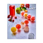 ARVALE 4'lü Küre Buz Kalıbı 5 cm Çapında Buz Küresi Kalıbı - 2 Adet