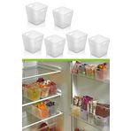ARVALE 6 Adet Buzdolabı Kapak Içi Düzenleyici Organizer 6'lı Buzdolabı Içi Düzenleyici Ve Banyo Organizeri