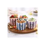 ARVALE Love Yourself 4'Lü Seramik Kase 8 cm – Tatlı, Granola ve Dondurma Sunum Kasesi