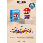 Arvela Bricks Mario Karakteri - Eğitici Oyuncak Figür - Orijinal - Super Mario