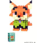 Arvela Bricks Nick Wilde Karakteri - Eğitici Oyuncak Figür - Orijinal - Nick Zootopia
