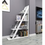 Arven 4 Raflı Modern Kitaplık Raf Ünitesi, Beyaz