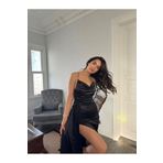arvensolin Allyso Degaje Yaka Yırtmaçlı Abiye 582243