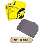 Arventec Atlas Su Zımparası 188 (230*280) 80 Kum (50 Adet - 1 Paket)