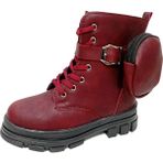 Arvento 0838F Yağlı Deri Çocuk Postal Bot - Bordo