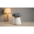 Arvia Home Mantar Puf Siyah-Beyaz - 46 - Siyah - Beyaz