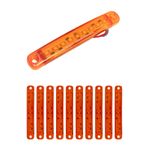 ARW 10 Adet 9 Ledli Parmak LED Sarı Turuncu Işık Su Geçirmez 12-24V