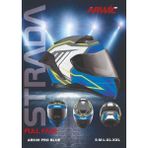 Arwic Ar939 Pro Blue Full Face Kask Beyaz Mavi
