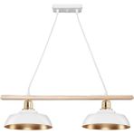 Arya Ikili Avize Beyaz Gold - 2 - Beyaz - Gold