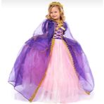 Arya Kostüm Rapunzel Kostümü - 2 - 3 Yaş - Mor - Pembe