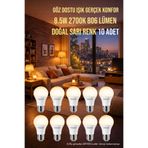 Aryes 8.5W E27 LED Ampul 2700K Sarı Işık 806 Lümen Tasarruflu Aydınlatma