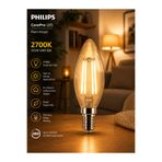 Aryes E14 Rustik Mum Ampul 4.3W 40W Amber Sarı Işık Tasarruflu