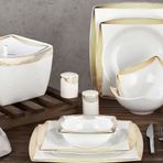 Aryıldız 31021 Bone Square 60 Parça Yemek Takımı