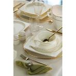 Aryıldız 31035 Gold Rose Square Porselen 60 Parça Yemek Takımı