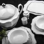 Aryıldız 34001 60 Parça Silver Porselen Yemek Takımı