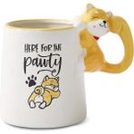 Aryıldız Aryıldz Tails Kedi Figürlü Kupa 545ML 278390 - Beyaz - Sarı