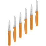 Aryıldız Basic 11 cm Turuncu 6'lı Sebze Bıçağı
