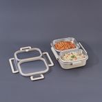 Aryıldız Bento Lunch Box Yemek Termosu Beige 2 Bölmeli Ar262184
