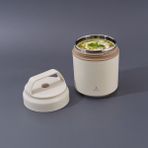 Aryıldız Bento Yuvarlak Lunch Box Yemek Termosu Bej 420 Ml