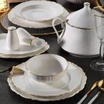Aryıldız Bone Gold 12 Kişilik 85 Parça Yemek Takımı