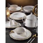 Aryıldız Bone Gold Porselen 85 Parça Yemek Takımı