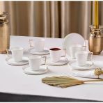 Aryıldız Caire Gold 6 Kişilik Kahve Fincan Takımı