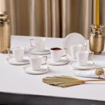 Aryıldız Claire Gold 12 Parça 6 Kişilik Kahve Fincan Takımı 90 ml - 1 Adet