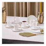 Aryıldız Claire Gold 12 Parça 6 Kişilik Kahve Fincan Takımı 90 Ml 153Ar265406