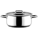 Aryıldız Colombus Metal Kulp Cam Kapak 22 cm Derin Tencere