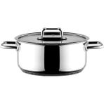 Aryıldız Colombus Metal Kulp Cam Kapak 24 cm Derin Tencere