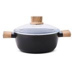 Aryıldız Eco Ceramic 24 cm Siyah Tencere