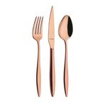 Aryıldız Elegant Bronz 24 Parça 6 Kişilik Çatal Kaşık Bıçak Takımı