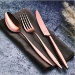 Aryıldız Elegant Bronz 24 Parça Çatal Kaşık Bıçak Takımı