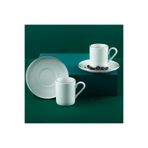 Aryıldız Hazel Platin 4 Parça 2 Kişilik Türk Kahve Fincan Takımı 90 ml